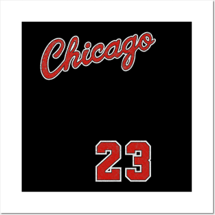 CLASSIC - Chicago Basketball Vintage/worn out Look Posters and Art